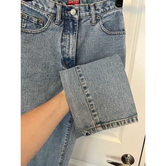 Esprit Relaxed Fit High Rise Jeans Denim Light Wash Tagged Size 3 Sz 0 24 - Picture 4 of 13